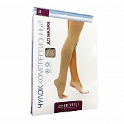 Чулок компрессионный до бедра тип-1 с открытым мыском 3 класс компрессии р.4