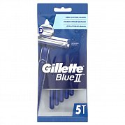 Gillette Blue 2 Набор одноразовых бритвенных станков для мужчин 5 шт. Gillette Blue 2 Набор одноразовых бритвенных станков для мужчин 5 шт.