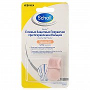 Scholl Подушечки гелевые защитные при искривлении пальцев 2 шт. Scholl Подушечки гелевые защитные при искривлении пальцев 2 шт.