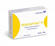 Телсартан Н таблетки 12,5 мг+80 мг 28 шт. Телсартан Н таблетки 12,5 мг+80 мг 28 шт.