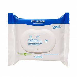Mustela Салфетки очищающие для лица 25 шт.