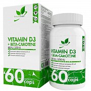 NaturalSupp капсулы Витамин Д3 и бета-каротин 60 шт. (БАД) NaturalSupp капсулы Витамин Д3 и бета-каротин 60 шт. (БАД)
