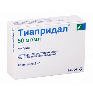 Тиапридал рствор для внутривенного и внутримышечного введения 50 мг/мл ампулы 2 мл 12 шт.