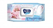 Aura Ультра Комфорт салфетки влажные детские №100 Алоэ и витамин Е