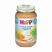 Hipp Пюре Сочные овощи с индейкой с 12 мес. 220 г