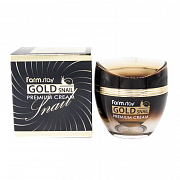 FarmStay Крем премиальный с золотом и муцином улитки Gold Snail Premium Cream 50мл