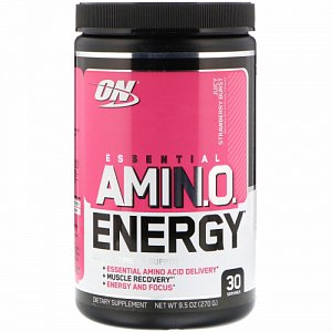 Optimum Nutrition Essential Amino Energy Аминокислоты 270г Сочная клубника