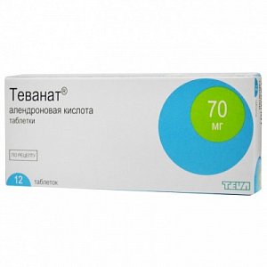 Теванат таблетки 70 мг 12 шт.