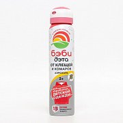 ДЭТА Беби Аэрозоль от клещей и комаров для обработки одежды 100 мл