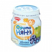 ФрутоНяня Пюре Яблоко с черникой с 5 мес. 100 г