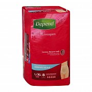 Depend Подгузники-трусики для женщин L  XL 8 шт. Depend Подгузники-трусики для женщин L  XL 8 шт.