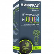 Нифурал суспензия для приема внутрь 200 мг 5 мл 90 мл Нифурал суспензия для приема внутрь 200 мг 5 мл 90 мл