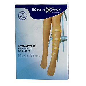 RelaxSan Гольфы 70 Den р.2 черный