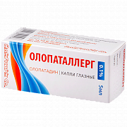 Олопаталлерг капли глазные 0,1% флакон-капельница 5 мл Олопаталлерг капли глазные 0,1% флакон-капельница 5 мл