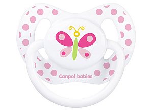 Canpol Babies Пустышка латексная с 0 до 6 мес. Бабочка 23/463