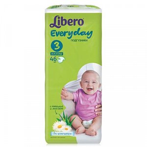 Libero Подгузники Everyday Midi 4-9 кг 46 шт.