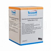 Тизабри концентрат для приготовления инфузий 20 мг мл флакон 15 мл Тизабри концентрат для приготовления инфузий 20 мг мл флакон 15 мл