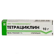 Тетрациклин мазь глазная 1% туба 10 г Тетрациклин мазь глазная 1% туба 10 г
