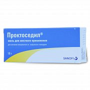 Проктоседил мазь для местного применения 10 г Проктоседил мазь для местного применения 10 г