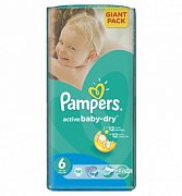 Pampers Подгузники Active Baby-Dry Extra Large 15+ кг 56 шт.