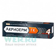 Акридерм ГК крем для наружного применения 30 г туба Акридерм ГК