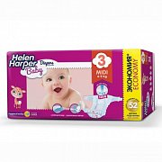 Helen Harper Подгузники Baby Midi 4-9 кг 52 шт.
