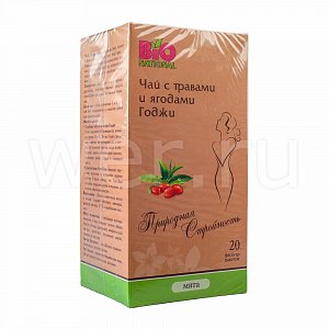 Ягода годжи чай Мята фильтр-пакет 2 г 20 шт.