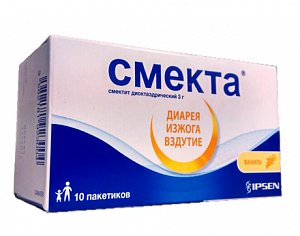 Смекта порошок для приготовления суспензии для приема внутрь 3 г пакетики 10 шт. Ваниль