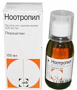 Ноотропил раствор для приема внутрь 200 мг мл флакон 125 мл Ноотропил раствор для приема внутрь 200 мг мл флакон 125 мл