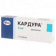 Кардура таблетки 2мг 14 шт. Кардура таблетки 2мг 14 шт.
