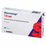 Монтелар таблетки покрытые пленочной оболочкой 10 мг 28 шт. Монтелар таблетки покрытые пленочной оболочкой 10 мг 28 шт.