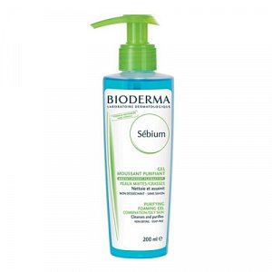 Bioderma Sebium Гель очищающий пенящийся с помпой 200 мл