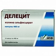 Делецит капсулы 400 мг 14 шт. Делецит капсулы 400 мг 14 шт.