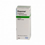 Мадопар капсулы 125 мг (100 мг+25 мг) 100 шт. Мадопар капсулы 125 мг (100 мг+25 мг) 100 шт.