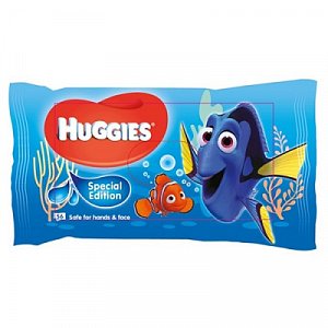 Huggies Влажные салфетки рыбка Дори 56 шт.