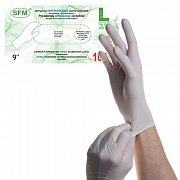 SFM Перчатки смотровые нестерильные размер L 100 шт.