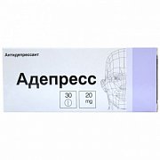 Адепресс таблетки покрытые оболочкой 20 мг 30 шт. Адепресс