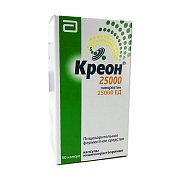Креон 25000 капсулы кишечнорастворимые 300 мг 50 шт. Креон 25000 капсулы кишечнорастворимые 300 мг 50 шт.