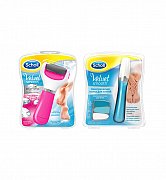 Scholl Набор Пилка электрическая роликовая для стоп Розовая + Пилка для ногтей электрическая Velvet Smooth