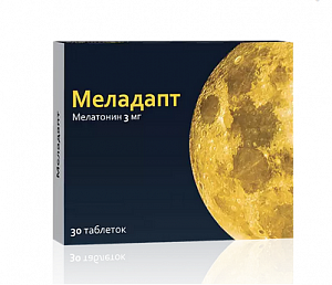 Меладапт таблетки покрытые пленочной оболочкой 3 мг 30 шт.