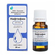 Нафтифин раствор для наружного применения 1% флакон 20 мл Нафтифин раствор для наружного применения 1% флакон 20 мл