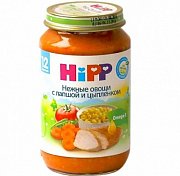 Hipp Пюре Нежные овощи с лапшой и цыпленком с 12 мес. 220 г