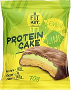 Протеиновое печенье 70г лимон миндальный белый шоколад Lemon Almond with White Chocolate FIT KIT