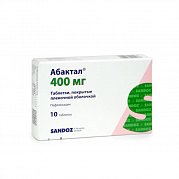 Абактал таблетки покрытые пленочной оболочкой 400 мг 10 шт. Абактал таблетки покрытые пленочной оболочкой 400 мг 10 шт.