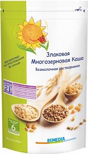 Remedia Каша злаковая многозерновая безмолочная с 6 мес. 200 г