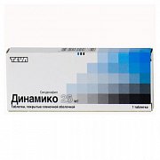 Динамико таблетки 25 мг 1 шт. Динамико таблетки 25 мг 1 шт.
