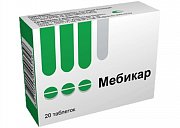 Мебикар таблетки 500 мг 20 шт. Мебикар таблетки 500 мг 20 шт.