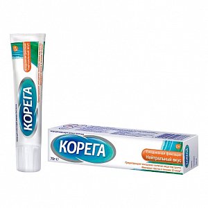 Корега крем для фиксации протезов Ежедневная фиксация нейтральный вкус 70 г