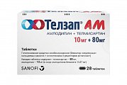 Телзап АМ таблетки 10 мг+80 мг 28 шт. Телзап АМ таблетки 10 мг+80 мг 28 шт.