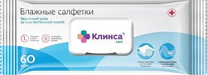 Салфетки влажные по уходу за лежачими больными №60 с клапаном Клинса
